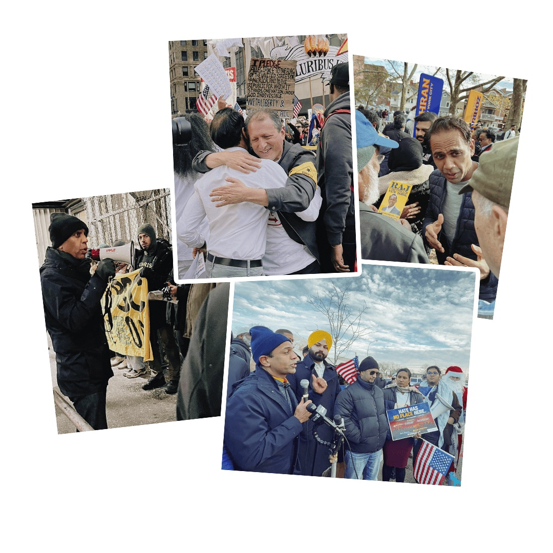 Raj Goyle at community rallies and events in New York