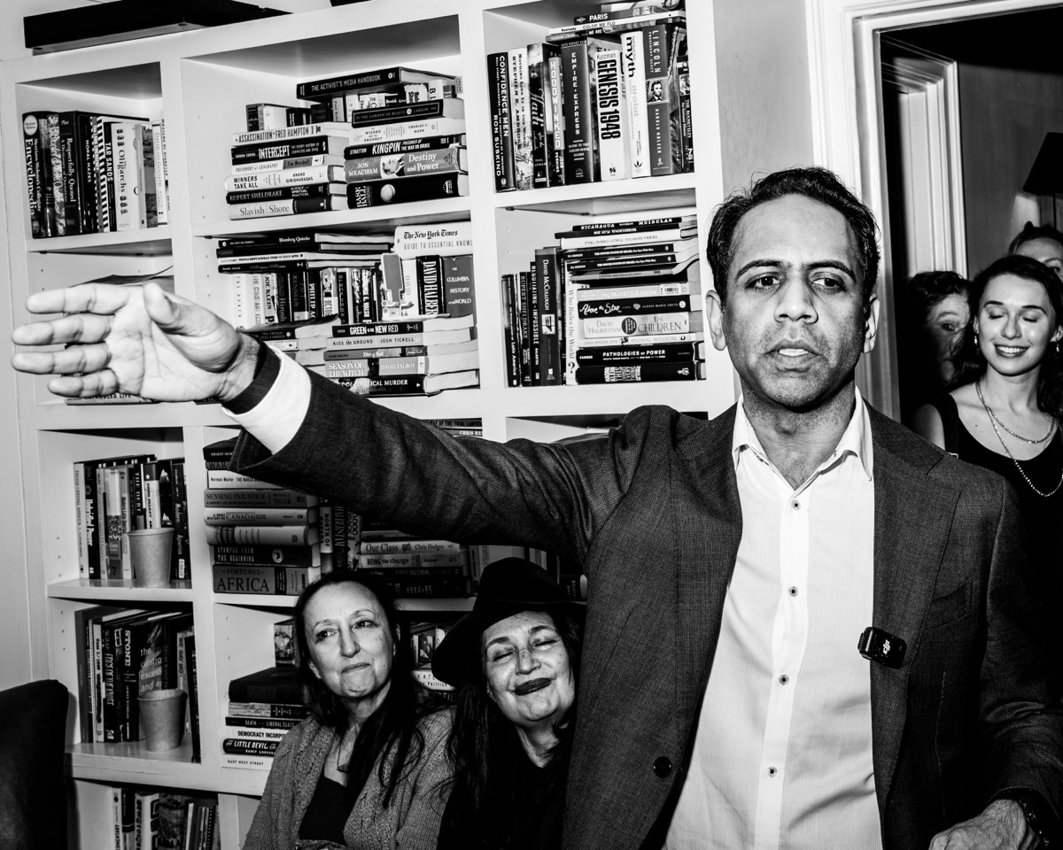 Raj Goyle speaking passionately at a community event